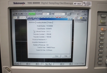 TDS8000BDigital Sampling Oscilloscope <b>Diag Error</b>