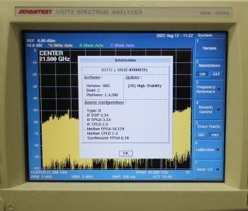 U3772 /2043GHz Portable Spectrum Analyzer